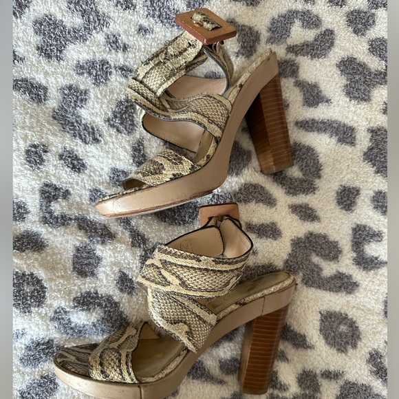 Snake Print Coach Heels - Picture 5 of 7
